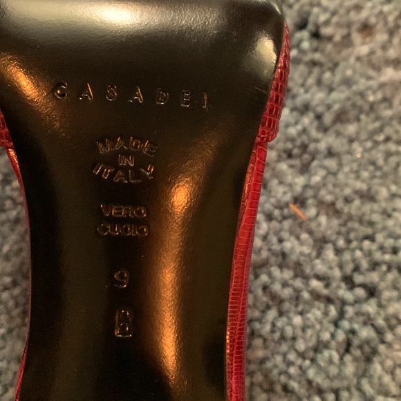 Casadei Tejus King Sangria Heels - Picture 7 of 10